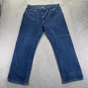 Rustler Jeans Mens 36x30 Blue Cotton Denim Straight Leg Travel Workwear Stretch